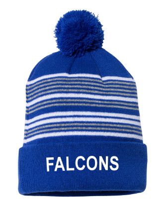 Picture of Falcons Embroidered PomPom Beanie